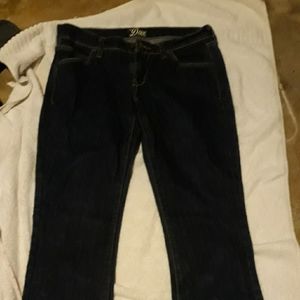 4 long Old Navy Diva wide leg dark wash jeans